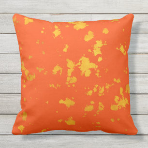 Cojín Decorativo NARANJA RETRO Y organo AMARILLO Tirar Cushion