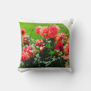 Cojín Decorativo Naranja Rojo Dhalia Pillow
