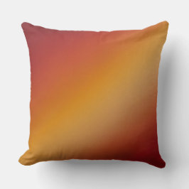 Cojín Decorativo naranja rojo y gradiente diagonal amarillo