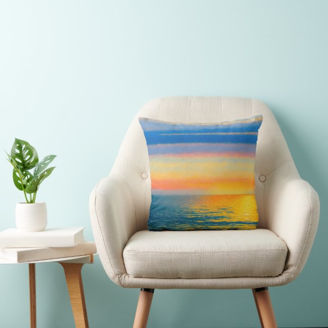 Cojín Decorativo Naranja Sea Sunset (Silla)