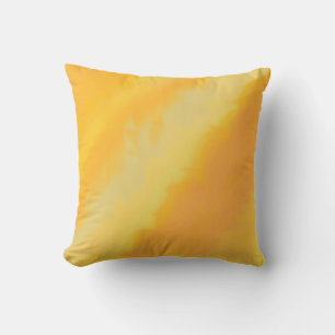 Cojín Decorativo Naranja soleado cítrico acuarela