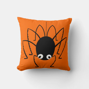 Cojín decorativo Naranja Spider de Halloween
