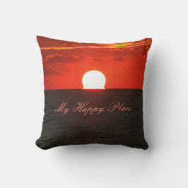 Cojín Decorativo Naranja Sunrise Photo, Sunny Wall Art, Sunrise