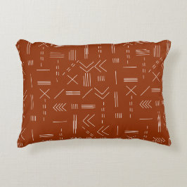 Cojín Decorativo Naranja Terracotta Gorgetric Pattern