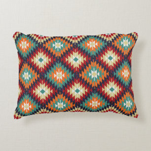 Cojín Decorativo Naranja Verde Rojo Amarillo Negro Blanco Kilim Ori
