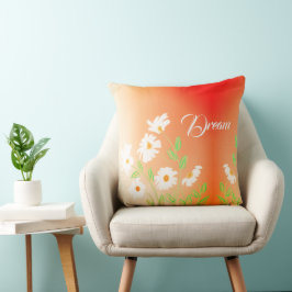 Cojín Decorativo Naranja Y Peach