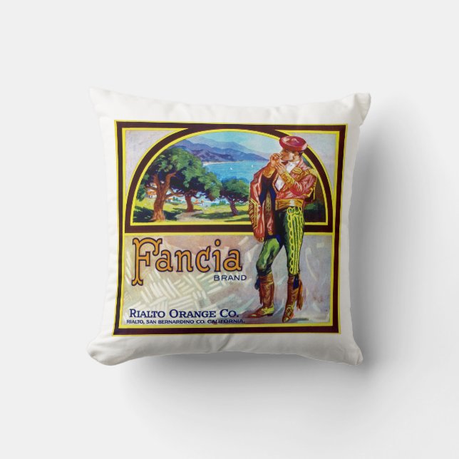Cojín Decorativo Naranjas de Fancia (Anverso)