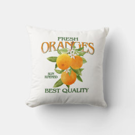 Cojín Decorativo Naranjas Frescas - Mejor Calidad