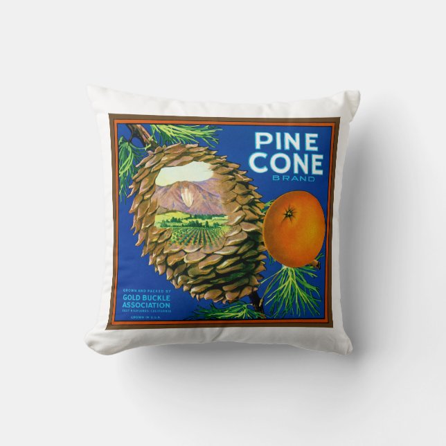 Cojín Decorativo Naranjas Pine Cone (Anverso)