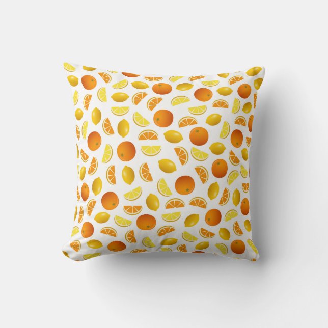 Cojín Decorativo Naranjas y Lemones (Anverso)