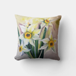 Cojín Decorativo Narcisos para decoración de primavera y Pascua
