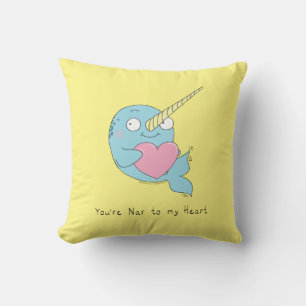 Cojín Decorativo Narwhal Cute Kids Personalizado