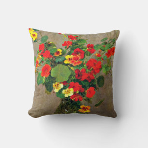 Cojín Decorativo Nasturtiums - Obra de Henri Fantin-Latour