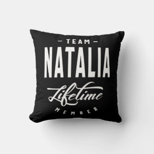 Cojín Decorativo Natalia Nombre personalizado Regalo de cumpleaños