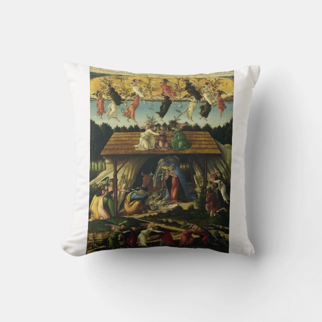 Cojín Decorativo Natividad mística de Sandro Botticelli (Anverso)