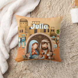 Cojín Decorativo Natividad Personalizada