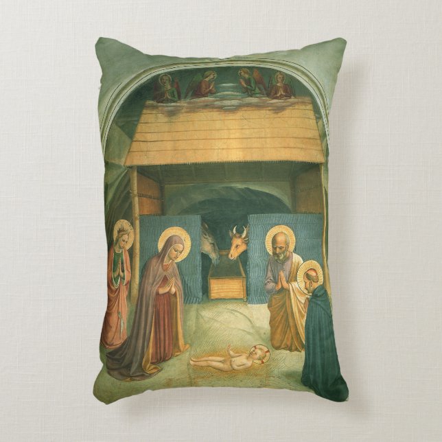 Cojín Decorativo Natividad por Fra Angelico (Frente (Vertical))