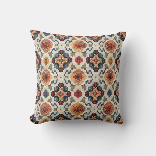Cojín decorativo nativo americano (Anverso)