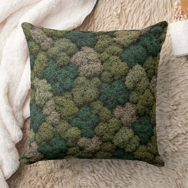 Cojín Decorativo Natural Moss and Lichen Eco Throw Pillow (Manta)