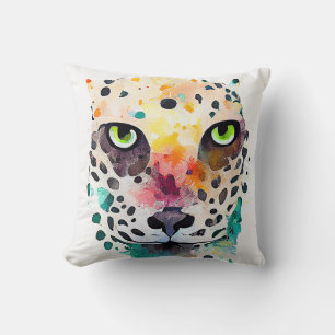 Cojín Decorativo Naturaleza animal salvaje de Jaguar Pintura de art