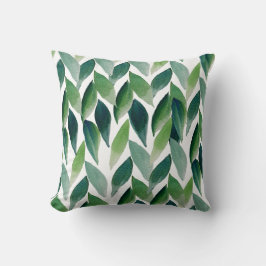 Cojín Decorativo Naturaleza bohemiana verde moderna