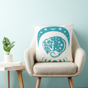 Cojín Decorativo Naturaleza caprichosa de la Luna Creciente Celesti