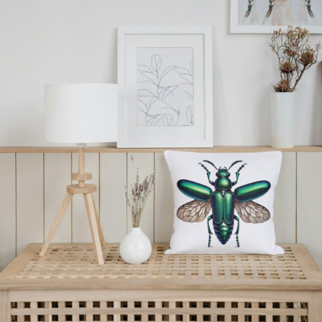 Cojín Decorativo Naturaleza de escarabajo yemení irlandés inspirada (Subido por el creador)