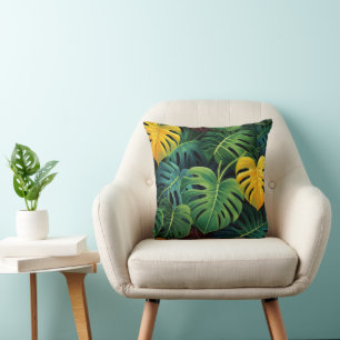 Cojín Decorativo Naturaleza de las hojas de Monstera
