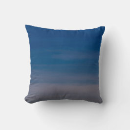 Cojín Decorativo Naturaleza del cielo azul gris horizontal a rayas