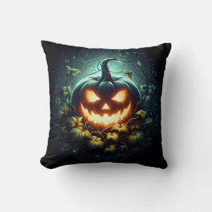 Cojín Decorativo Naturaleza espeluznante calabaza de Halloween bril