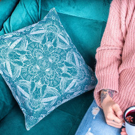 Cojín Decorativo Naturaleza Mandala Hummingbirds Elija su color