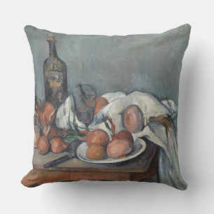 Cojín Decorativo Naturaleza muerta con cebolla, pintura al óleo, Pa