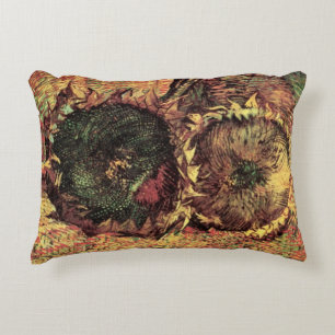 Cojín Decorativo Naturaleza muerta Dos girasoles cortados por Vince