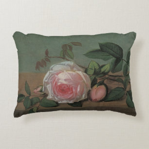 Cojín Decorativo Naturaleza muerta Flores en una cornisa por Otto O