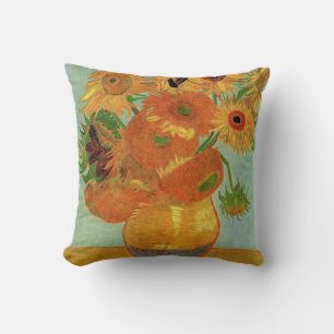 Cojín Decorativo naturaleza muerta jarrón con doce girasoles, van G