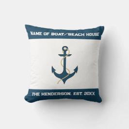 Cojín Decorativo Nautical Anchor Custom Throw Pillow