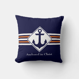 Cojín Decorativo NAUTICAL | Anclado en el PERSONALIZABLE de Cristo