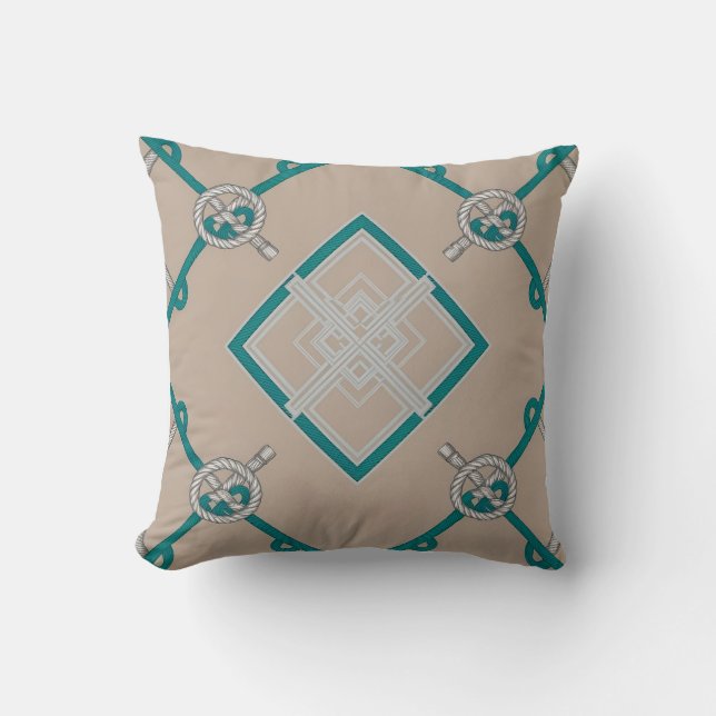 Cojín Decorativo Nautical Diamond Knot Cushion (Anverso)