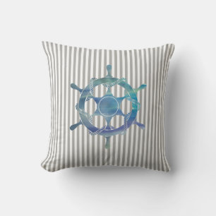 Cojín decorativo Nautical Sailboat Stripe
