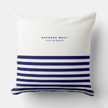 Nautical Stripe Navy Blue Trendy Stylish 8 Stripes
