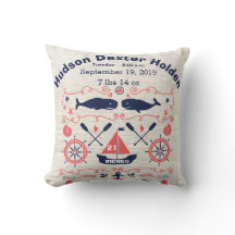 Nautical Whales Boy Nursery Baby Stat