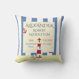 Cojín Decorativo Náuticas Estatales Náuticas Boy Bandas Azules