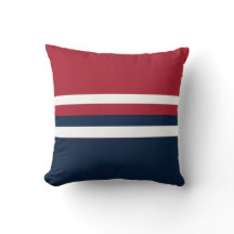Cojín decorativo Náutico Azul Blanco Rojo