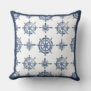 Cojín decorativo Náutico Azul y Blanco