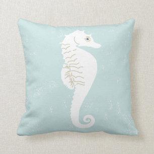 Cojín decorativo náutico con Caballo de Mar