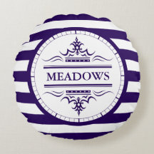 Cojín decorativo Náutico Elegante Azul de la Marin