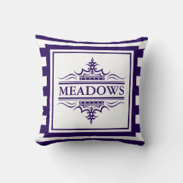 Cojín decorativo Náutico Elegante Azul de la Marin