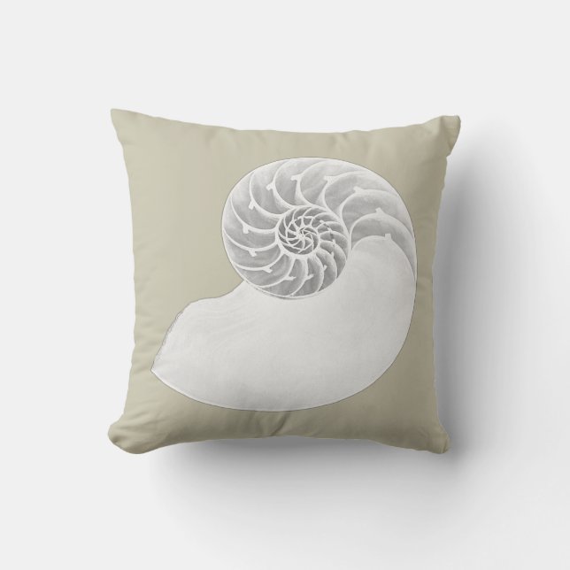 Cojín Decorativo Nautilus Shell (Anverso)