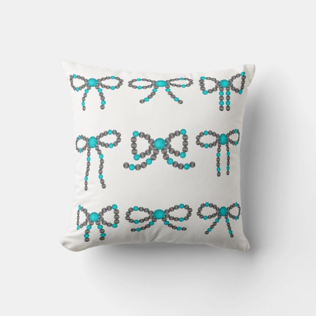 Cojín Decorativo Navajo Pearl Bow Pillow (Anverso)