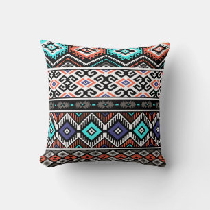 Cojín Decorativo Navajo Tribal Retro: Sin Marea Geométrica.